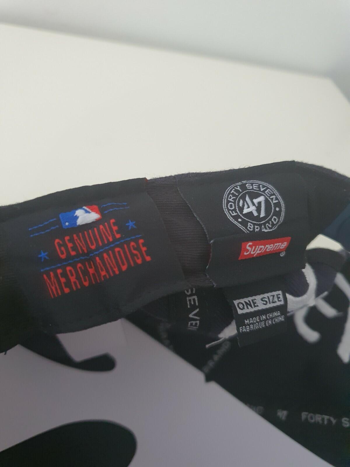 SS15 Supreme x Yankees x 47 brand 5-panel Cap Navy
