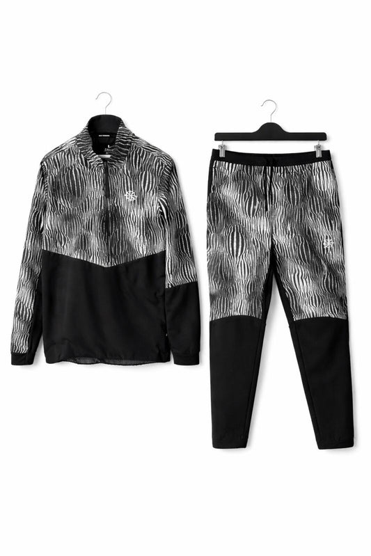 Conjunto completo NIKE Dry Fit Thermore Running Chaqueta de medio cierre + Pantalones Talla M