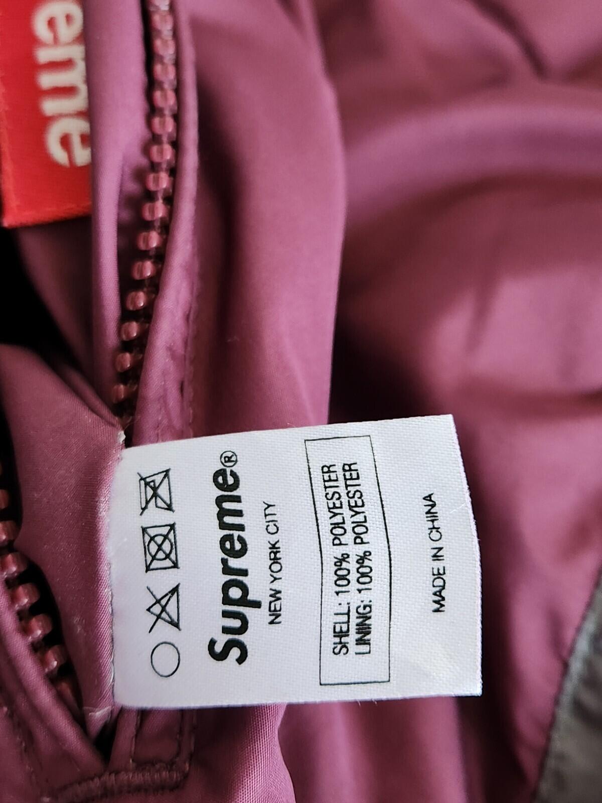 FW12 Supreme Reversible striped down jacket L Large puffer