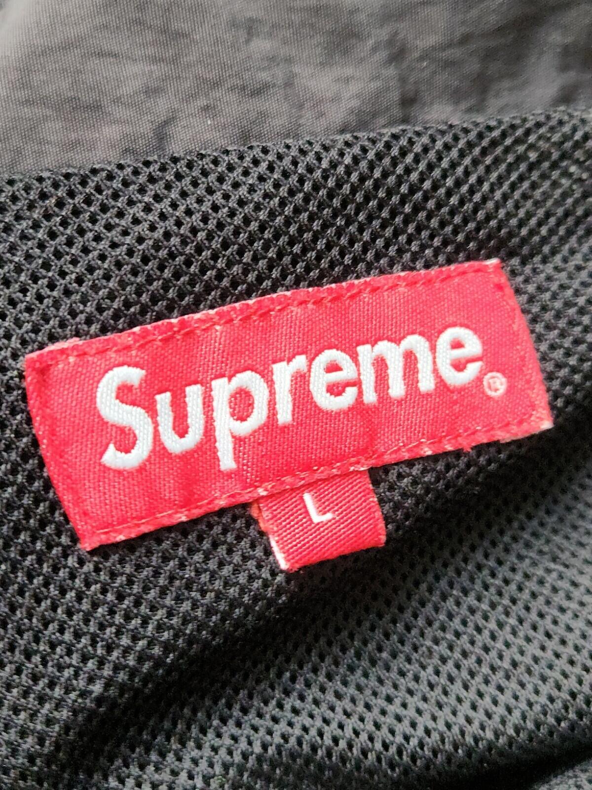 SS18 Supreme Court Zip Pull Pullover Jacket Black Size L Water Resistant