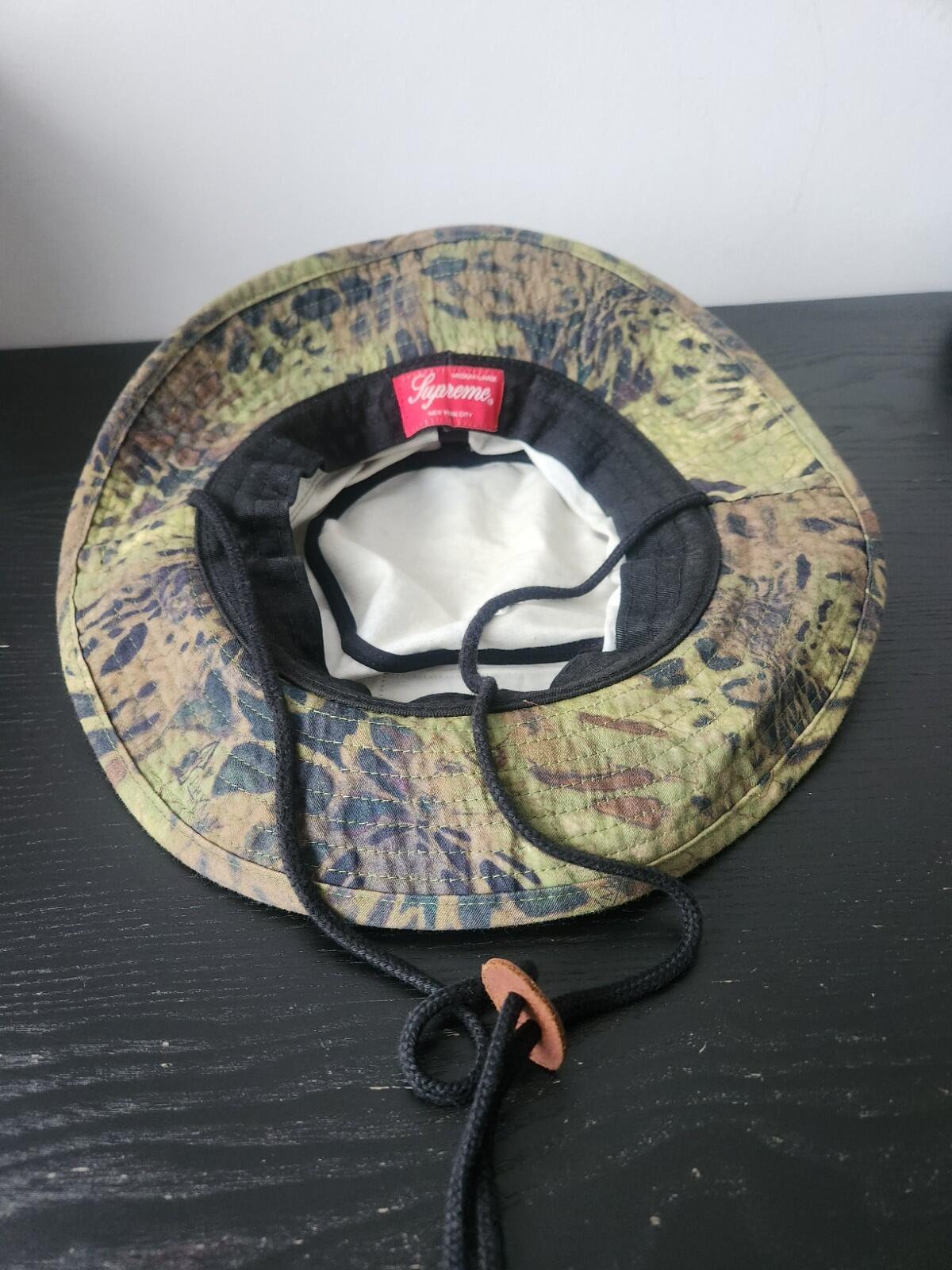 SS22 Supreme Military Boonie Olive Prym1 Camo Größe M/L
