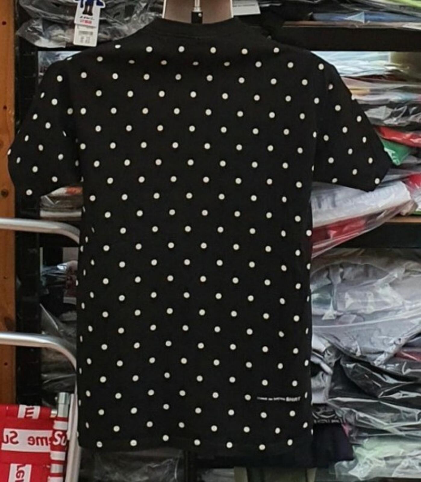 SS12 Supreme x Comme Des Garcons CDG Box Logo Polka Dot Tee black medium Vintage