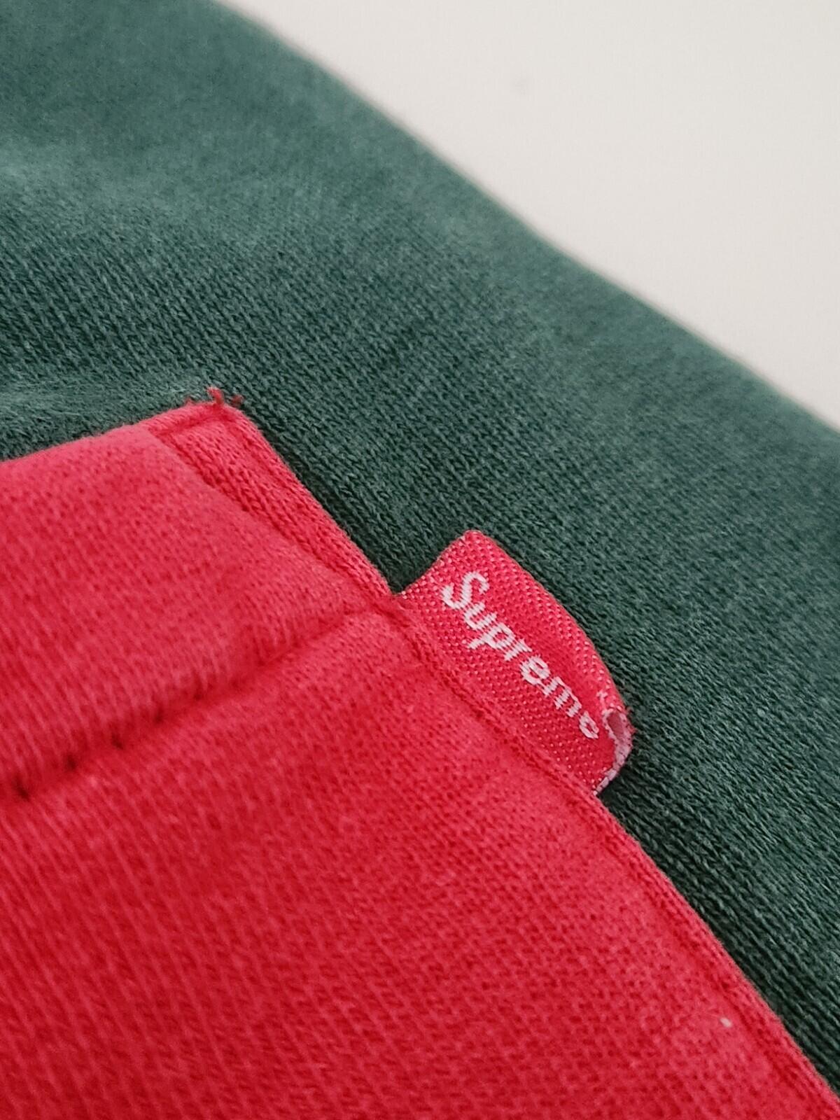 SS19 Supreme S Logo Colorblocked sweatshort Red Grey S small