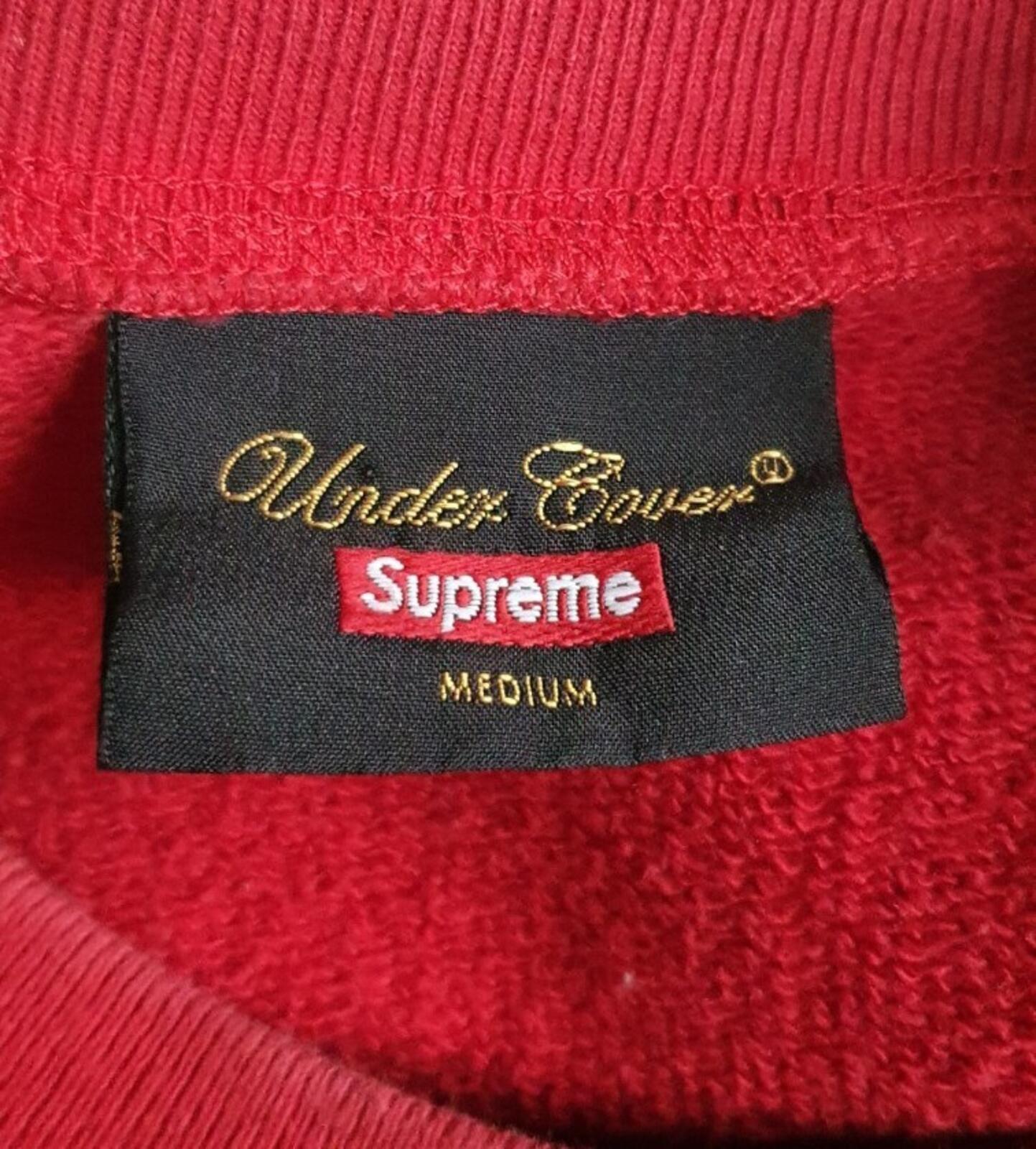 SS15 Supreme x Undercover Teddy Bear red crewneck M medium sweatshirt Rare