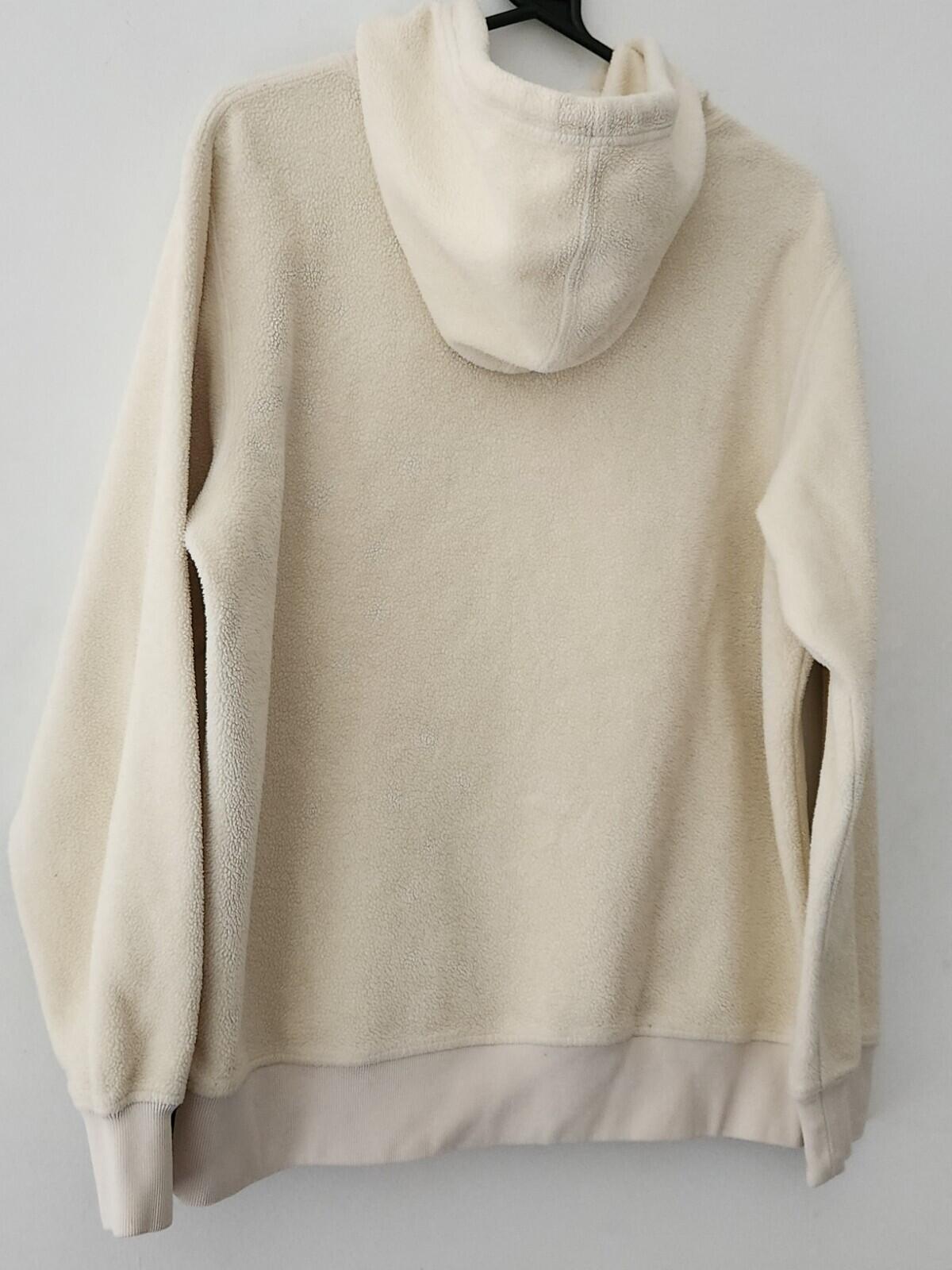 FW18 Supreme Polartec hooded sweatshirt Size M Medium hoodie Natural Fleece