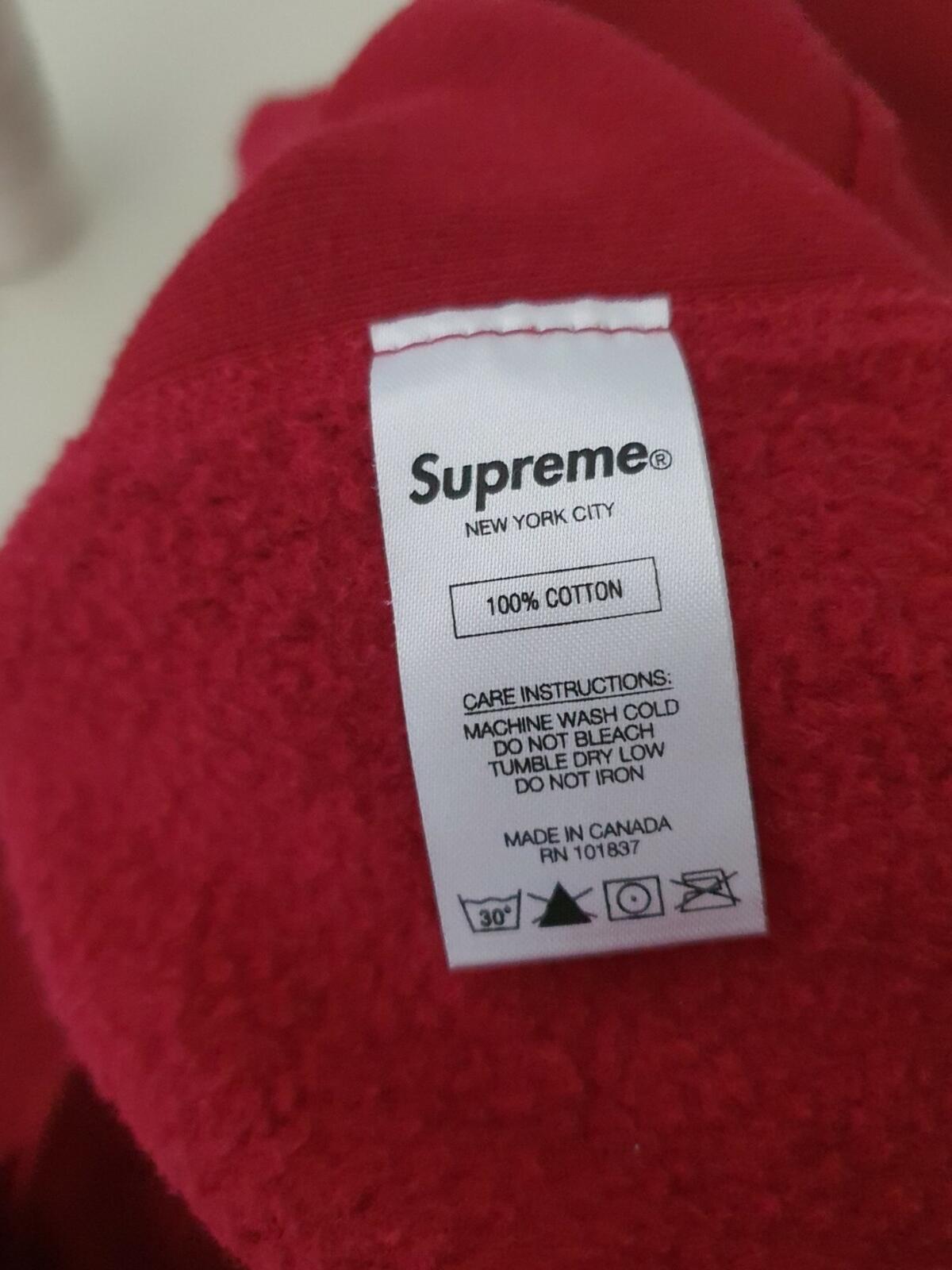 SS17 Supreme Michael Jackson hooded sweatshirt cardinal M medium hoodie red MJ