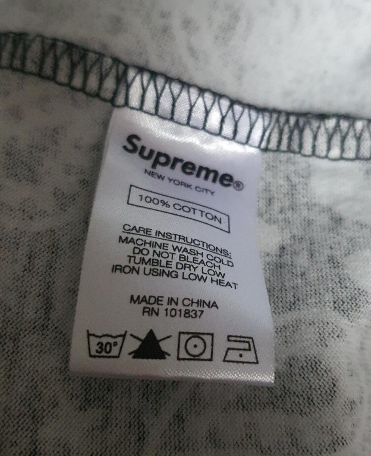 SS21 Supreme Small Box Tee Black T-shirt Size L Large Bandana