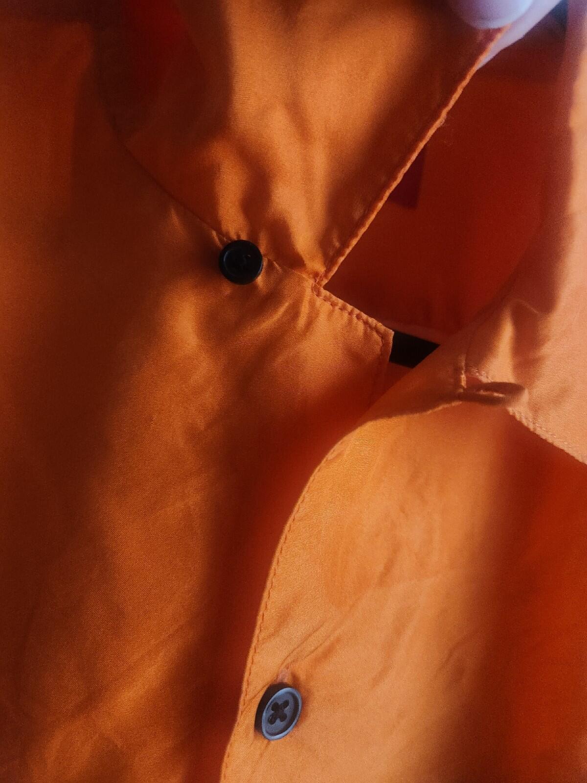 SS19 Supreme The Persistence of Memory Silk S/S Shirt M Orange Salvador Dali