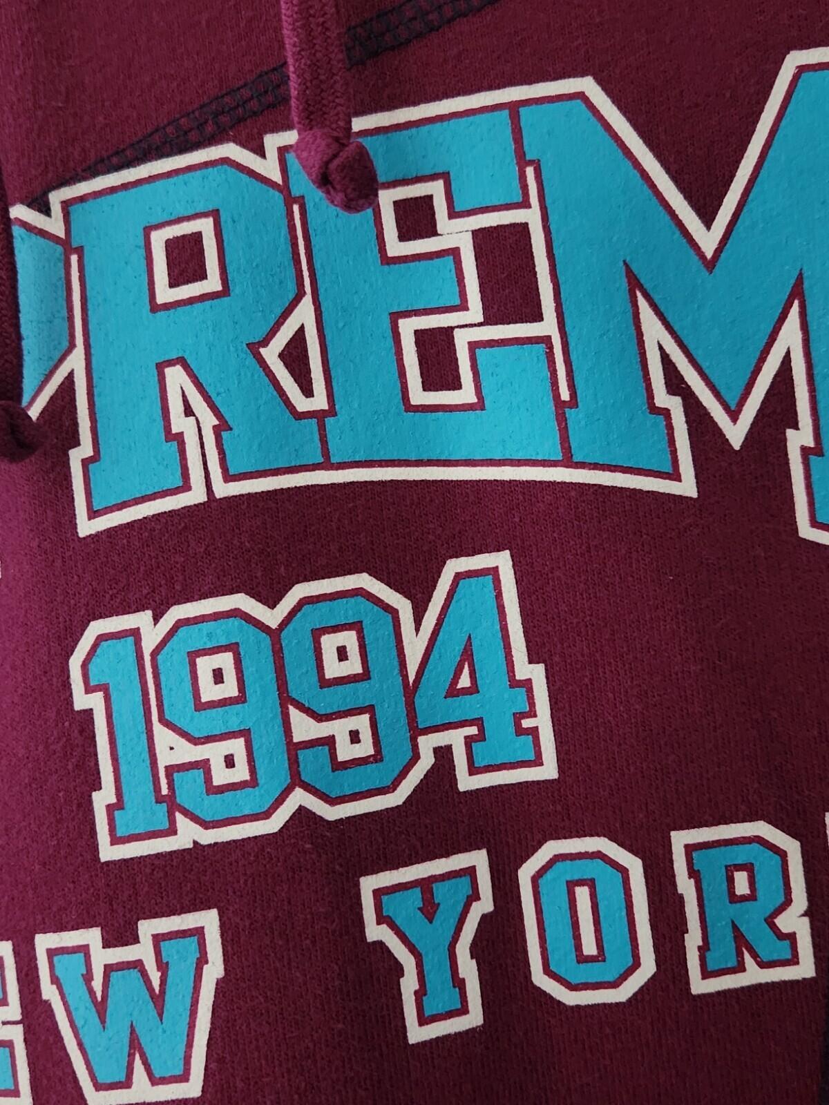SS07 Supreme College Pullover hooded sweatshirt M Medium Violet hoodie vintage