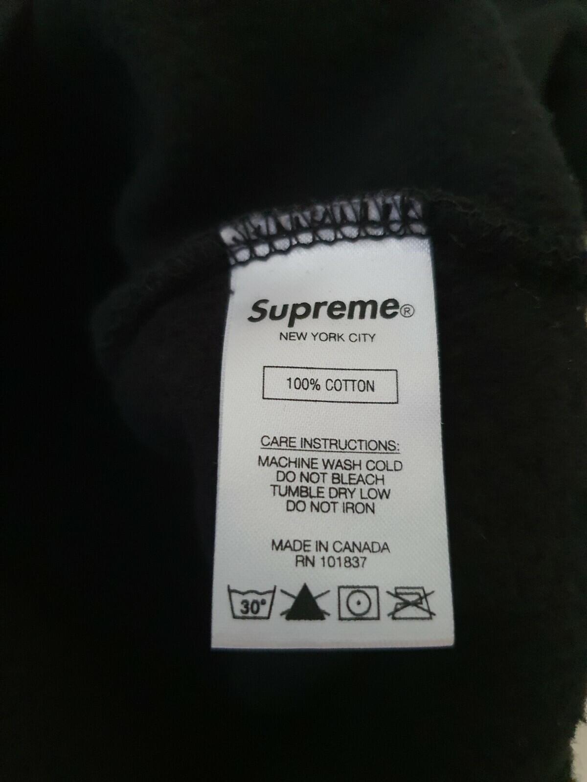 SS20 Supreme  Known As black hooded sweatshirt size M medium hoodie