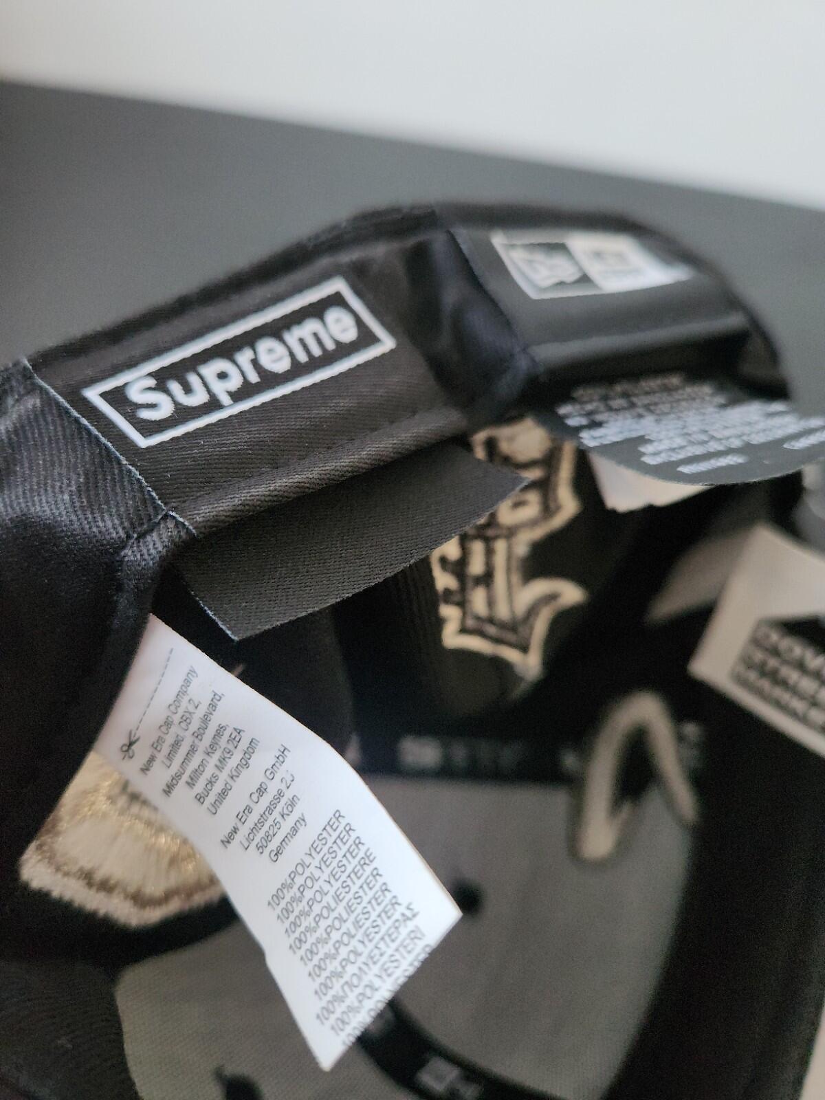 SS25 Supreme Multi S Logo New Era 59Fifty Fitted Cap Black 7 1/4
