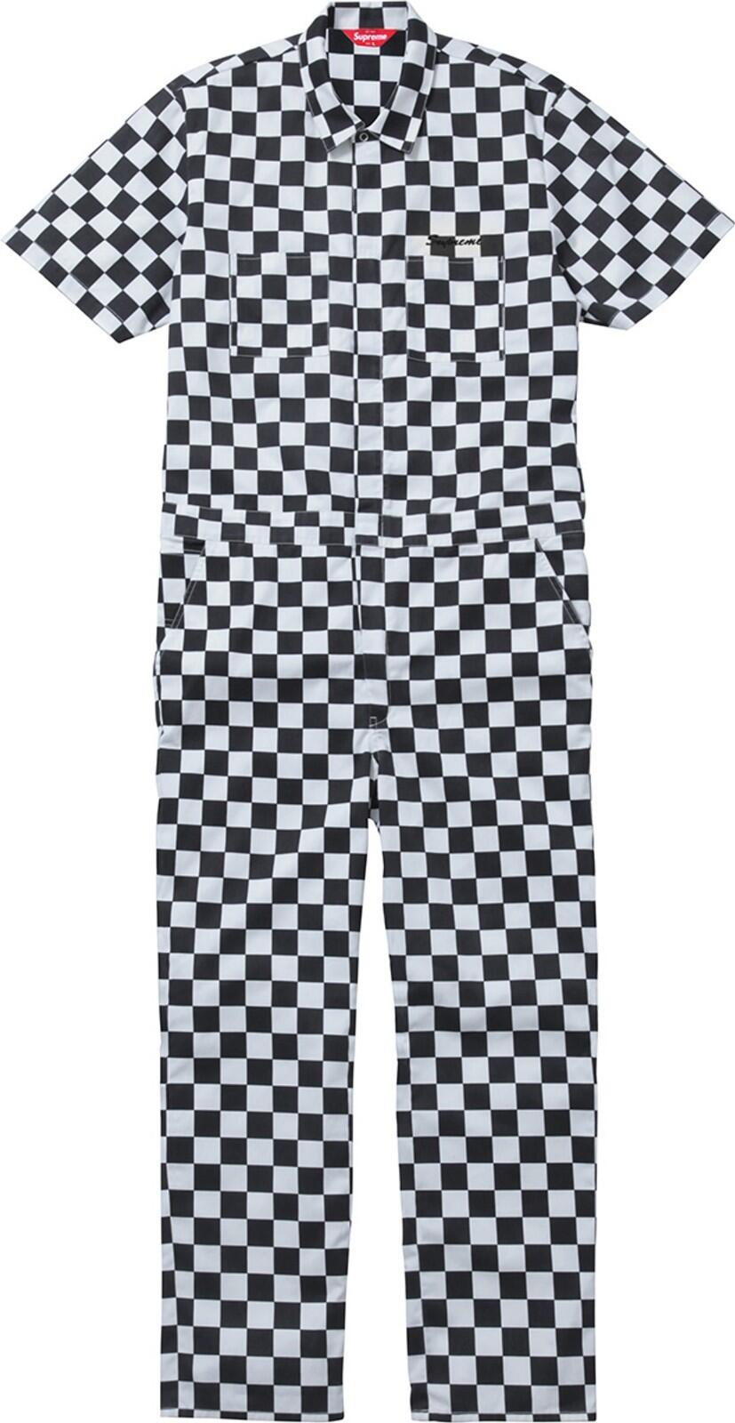 Mono de vuelo Supreme Overalls SS17 a cuadros Talla M