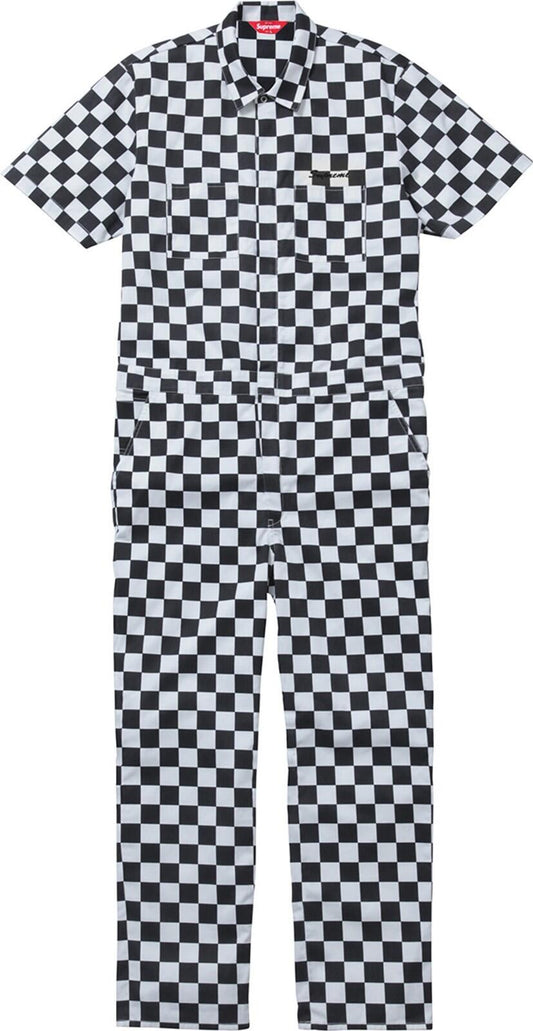 SS17 Supreme Overalls Flight Suit Checkerboard Size M