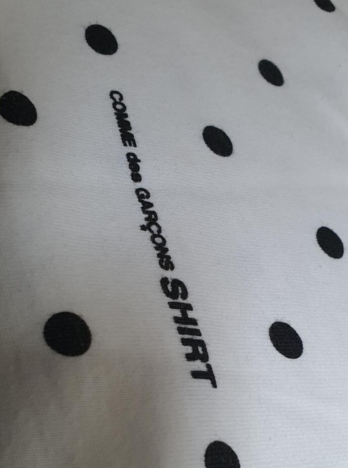 SS12 Supreme Comme Des Garcons CDG Box Logo Polka Dot Tee white T-shirt Vintage