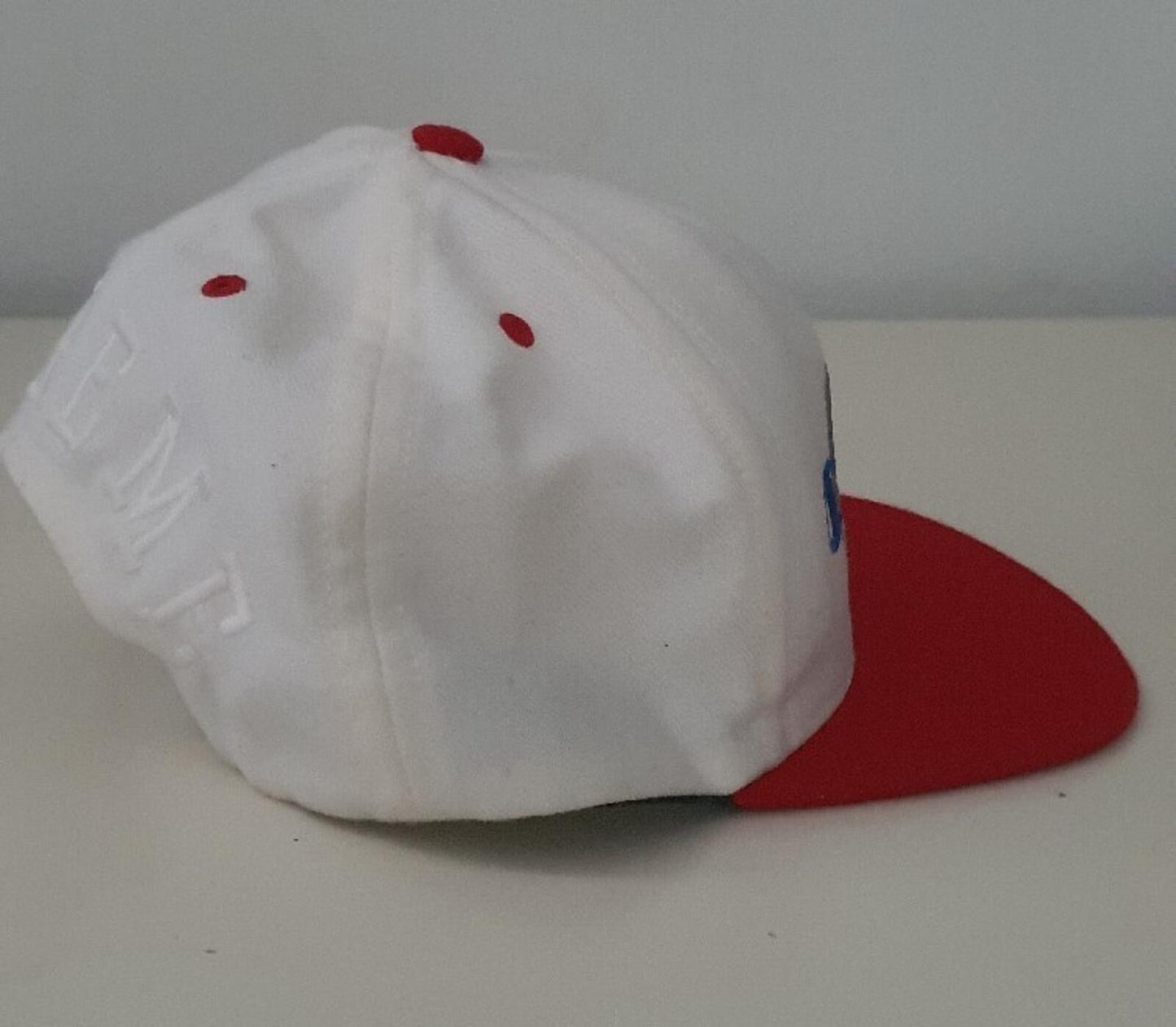 SS15 Supreme x Champion Back Arc Logo 5-panel White cap hat Rare