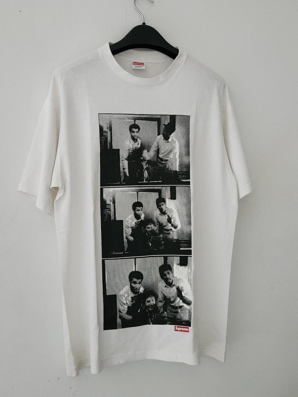 SS09 Supreme x Malcolm McLaren World Famous Tee White T-Shirt L Large Vintage