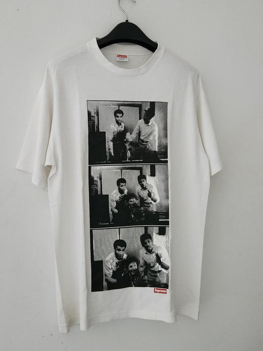 SS09 Supreme x Malcolm McLaren World Famous Tee Camiseta Blanca Talla L Grande Vintage