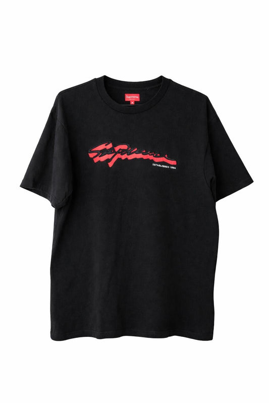 FW22 Supreme Shadow Script S/S Top Tee Negro Talla M