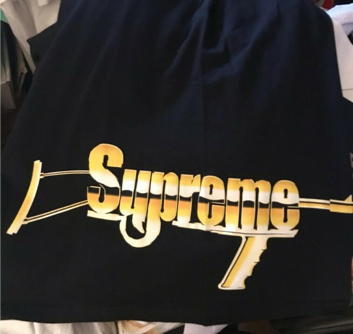 SS17 Supreme Automatic Tee Black Size M