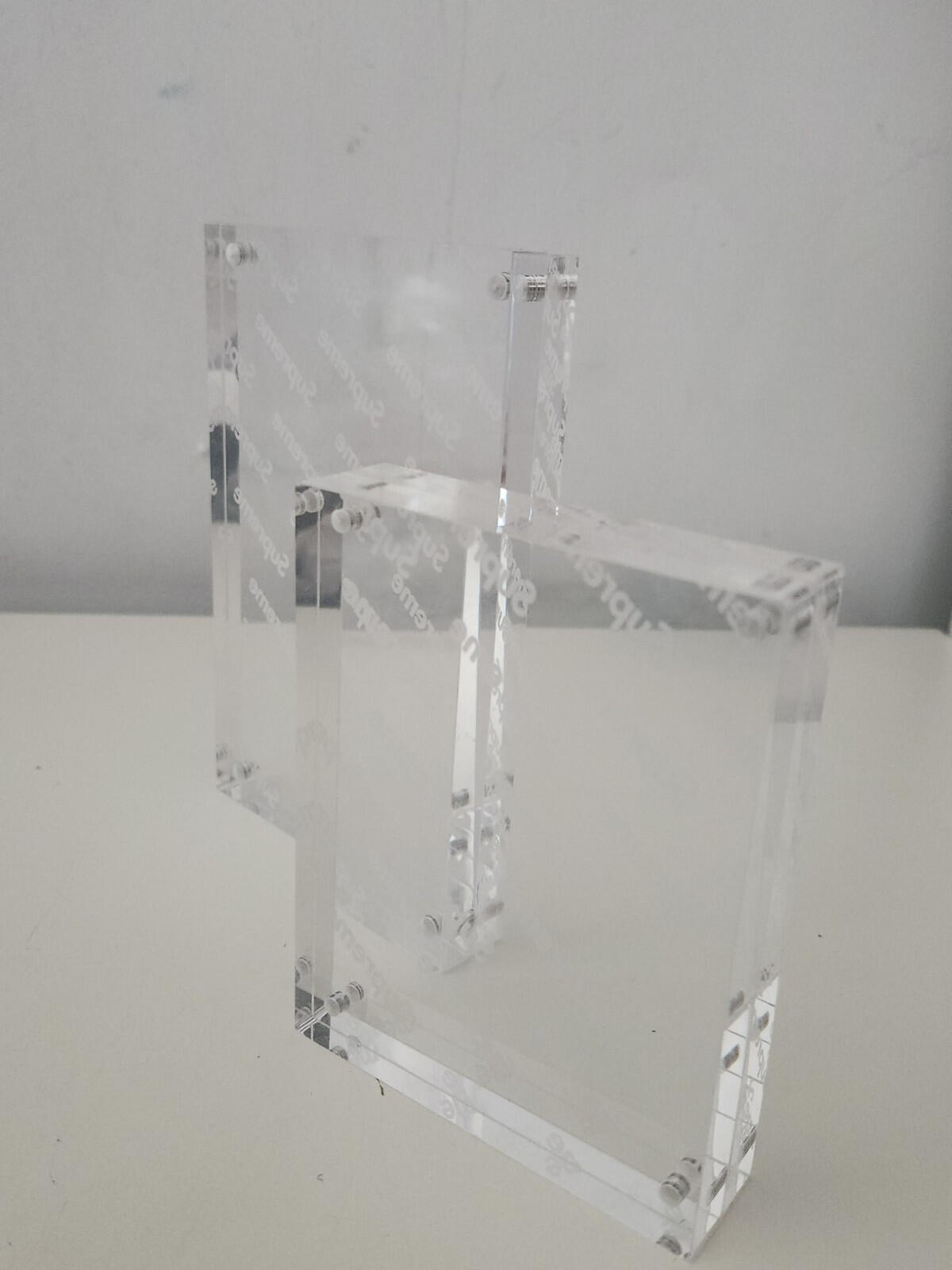 SS19 Supreme Acrylic Photo Frame (set of 2) clear Accessory