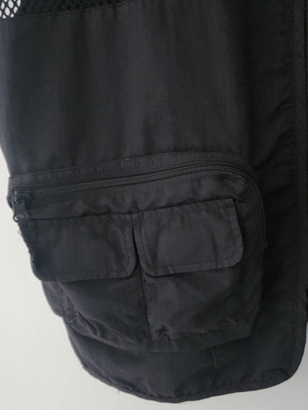 SS18 Supreme Mesh Cargo Weste L Large Schwarz Gilet Ripstop Mesh Utility Pockets