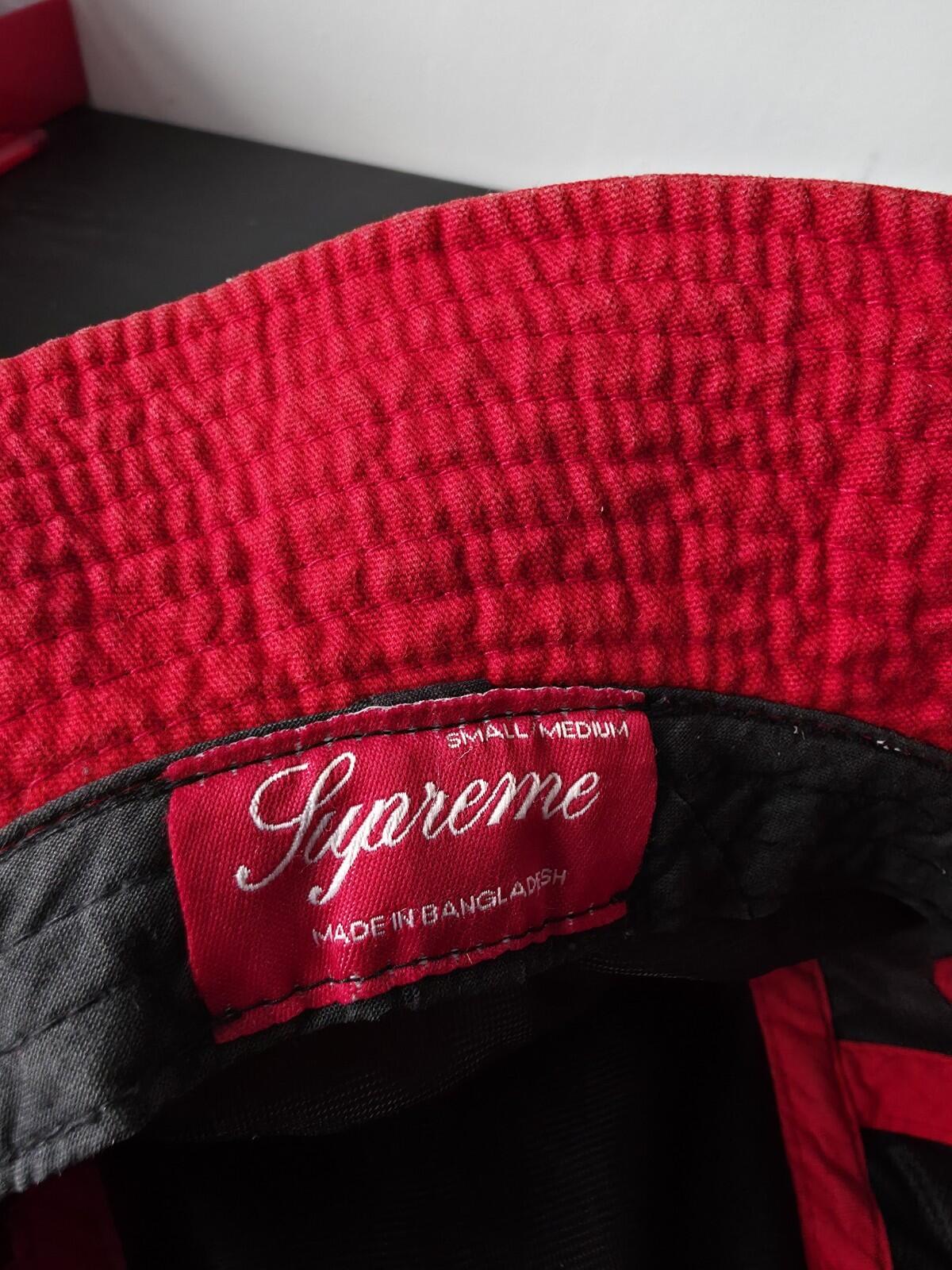 SS15 Supreme Canvas Crusher Hat Red Size S/M