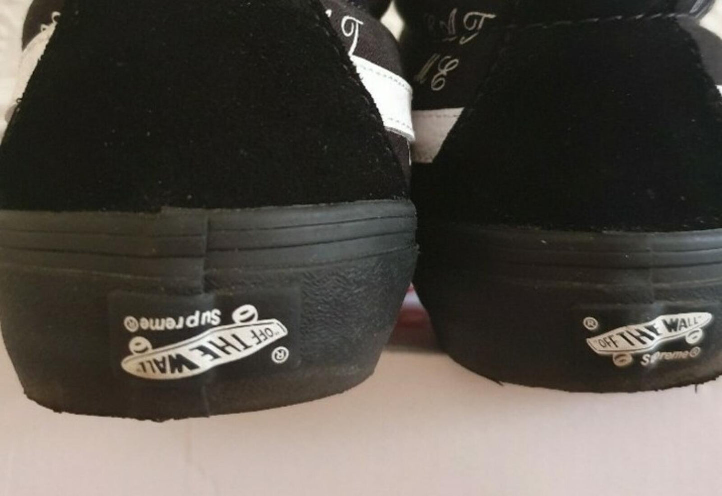 FW15 Supreme Vans Eat Me Sk8-Mid  1/1 factory defect Black Size UK 8 US 9 EUR 42
