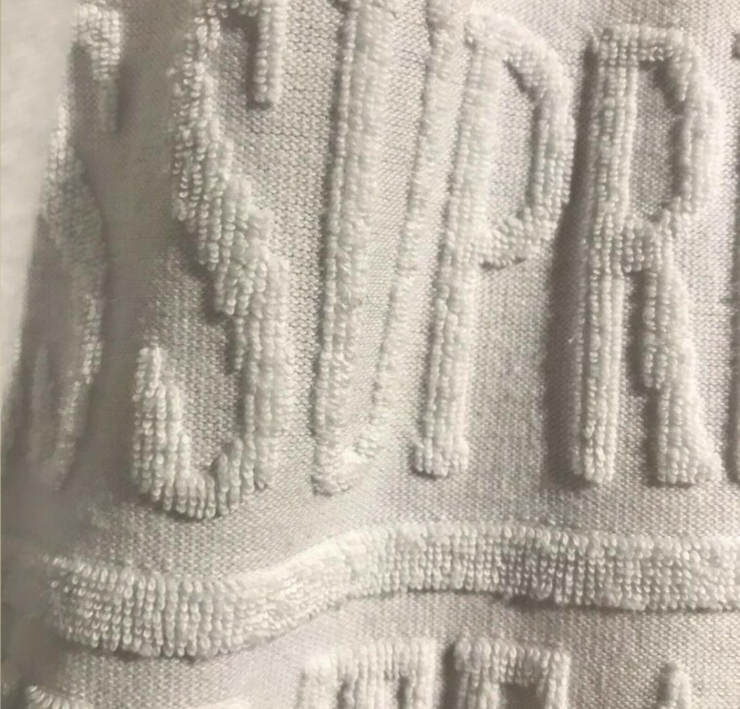 SS15 Supreme Team World Famous terry jacquard top size M medium white