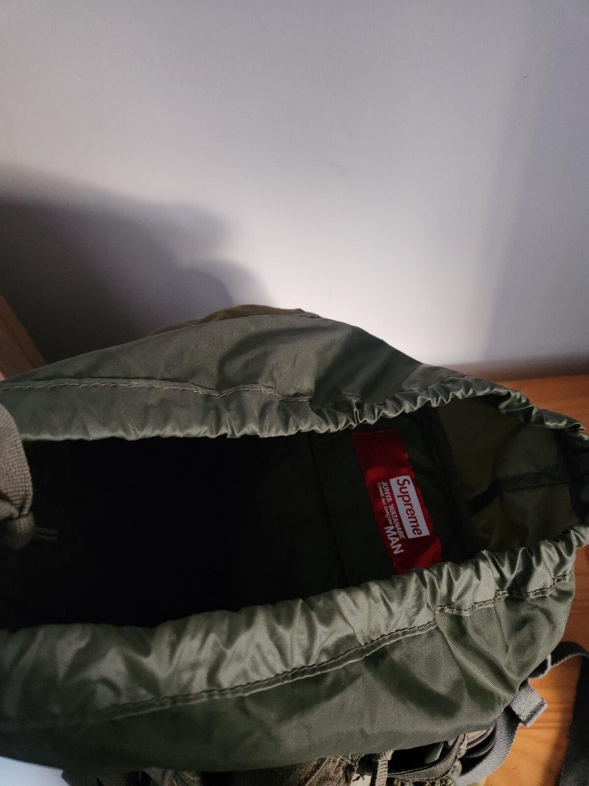 Mochila Supreme x JUNYA WATANABE CDG MAN Patchwork Oliva Otoño/Invierno 2021