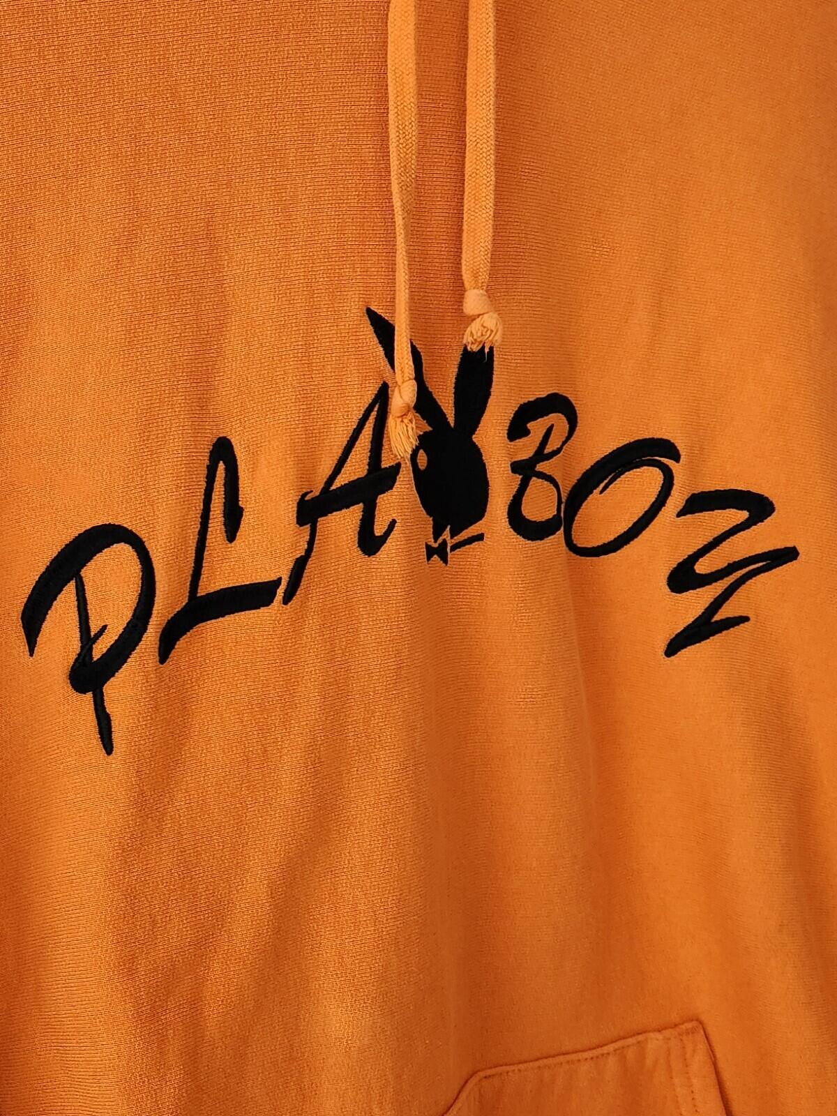 SS17 Supreme x Playboy Hooded Sweatshirt Größe M Medium Hoodie orange