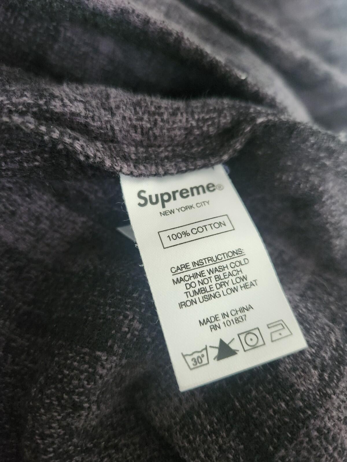 SS21 Supreme Plaid Flannel Shirt size S small long sleeve button up