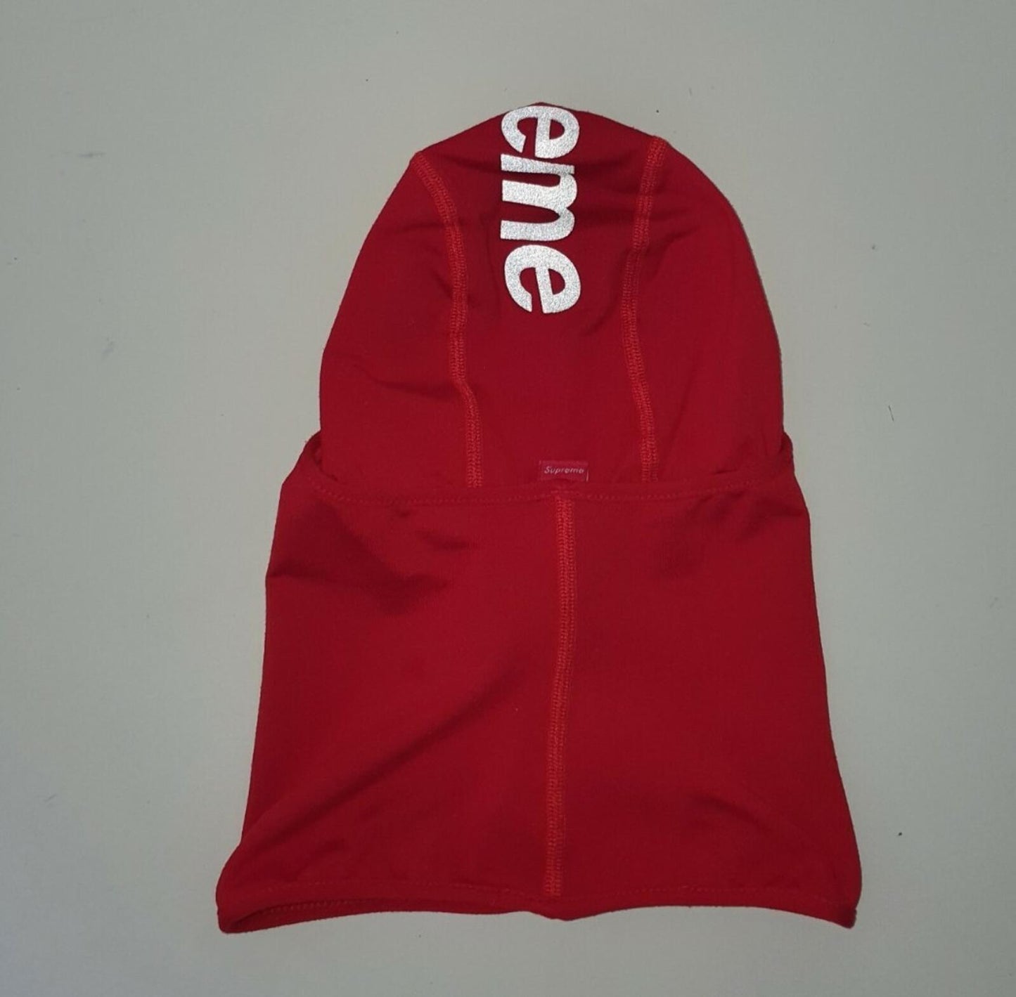 FW16 Supreme 3M Reflective Logo Balaclava red Accessory Red