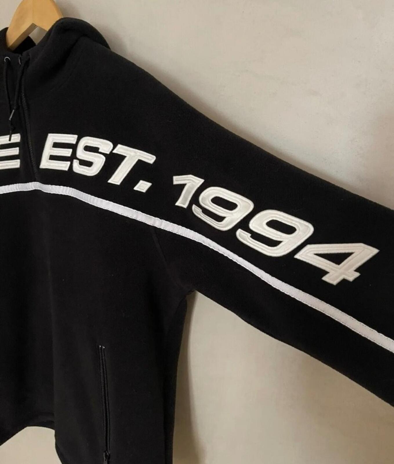 FW19 Supreme Polartec Half Zip Hooded Sweatshirt Black Size M