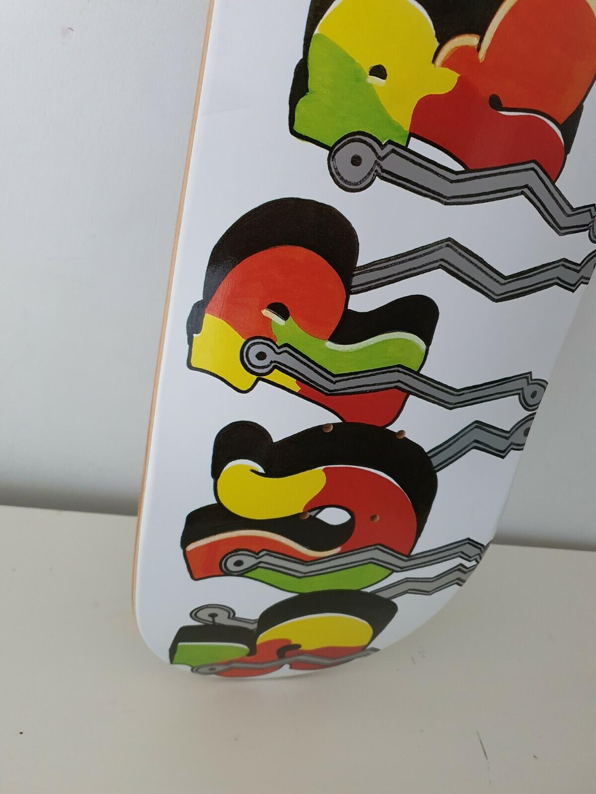 FW16 Supreme Blade Whole Car Skateboard Deck White Skate Accessory