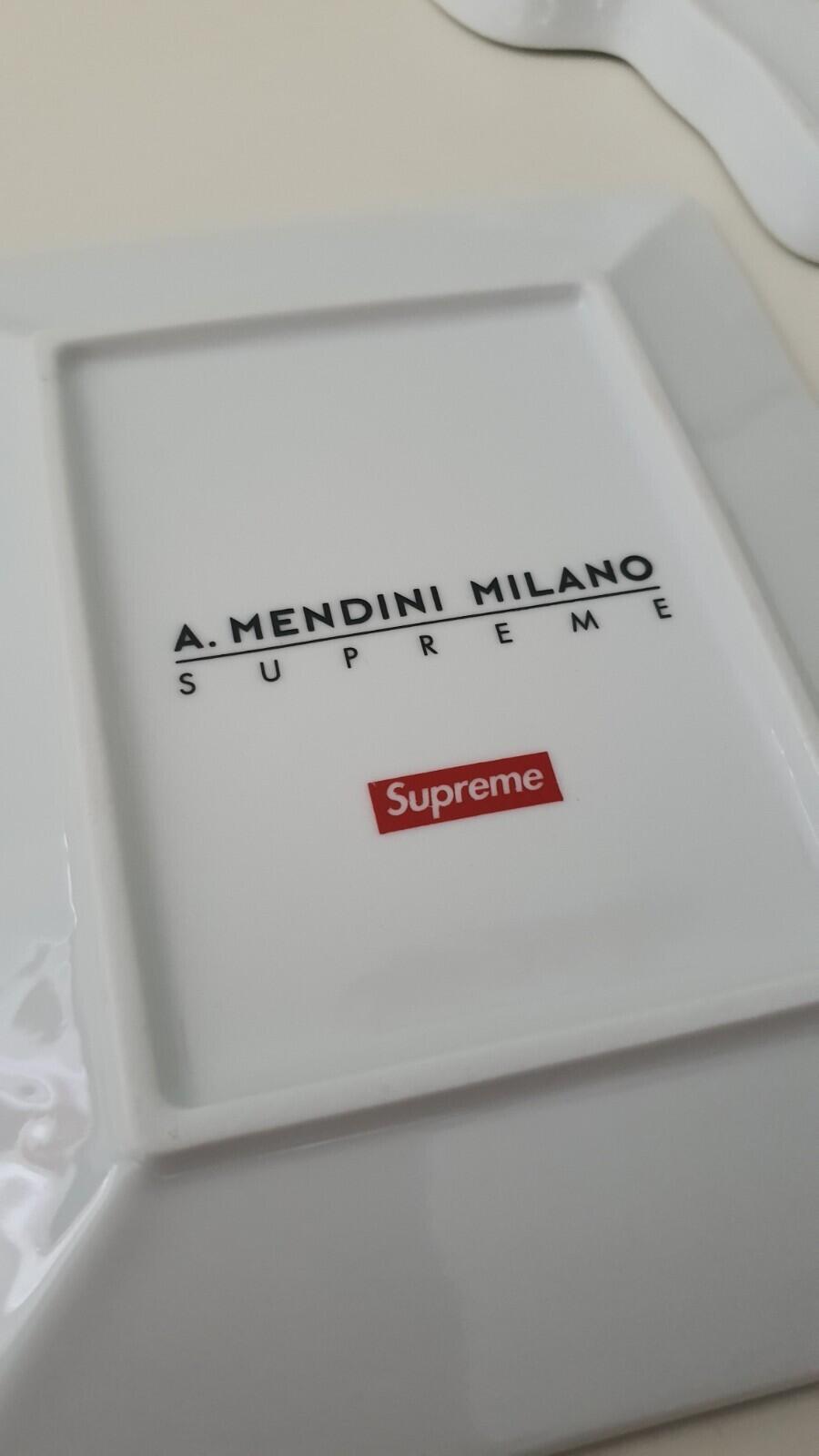 SS16 Supreme A. Mendini Milano Set of 3x ashtrays ceramic trays gun large small