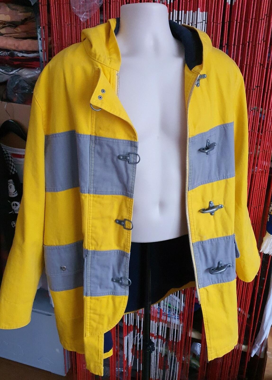 FW14 Supreme Firemans coat Yellow Jacket size XL fire Very rare New with tag