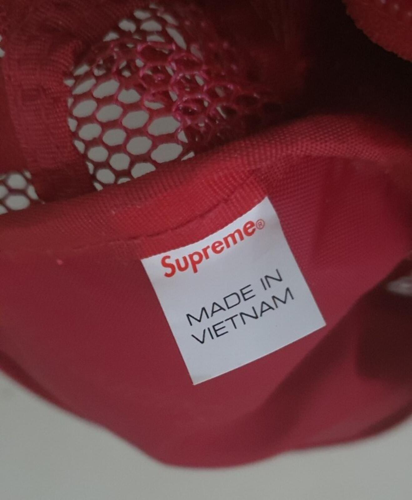 SS20 Supreme kleine Umhängetasche rot Cordura-Gewebe Mesh 3M reflektierender Text