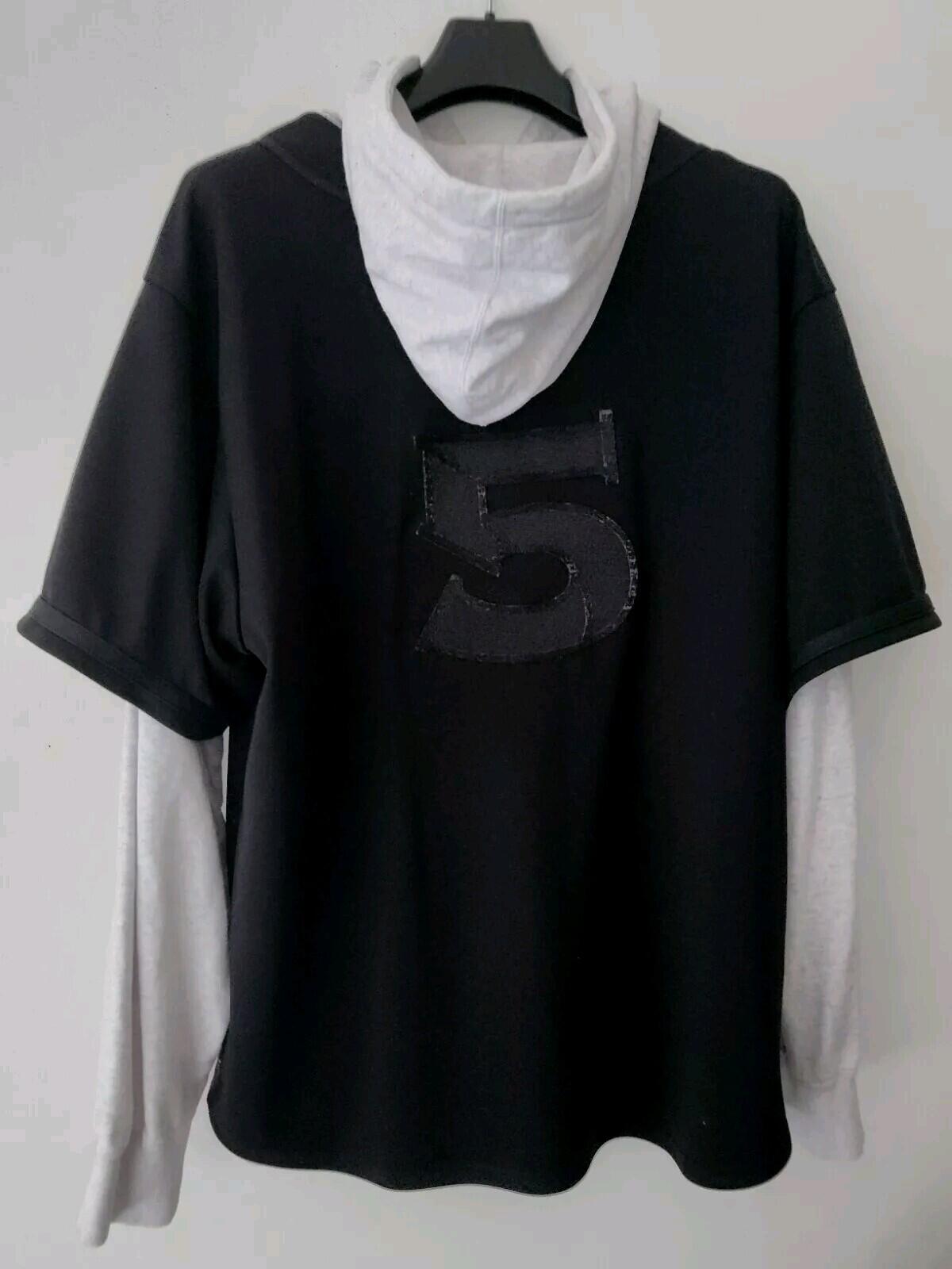 SS22 Supreme Baseball-Trikot Kapuzenpullover Schwarz Größe XL