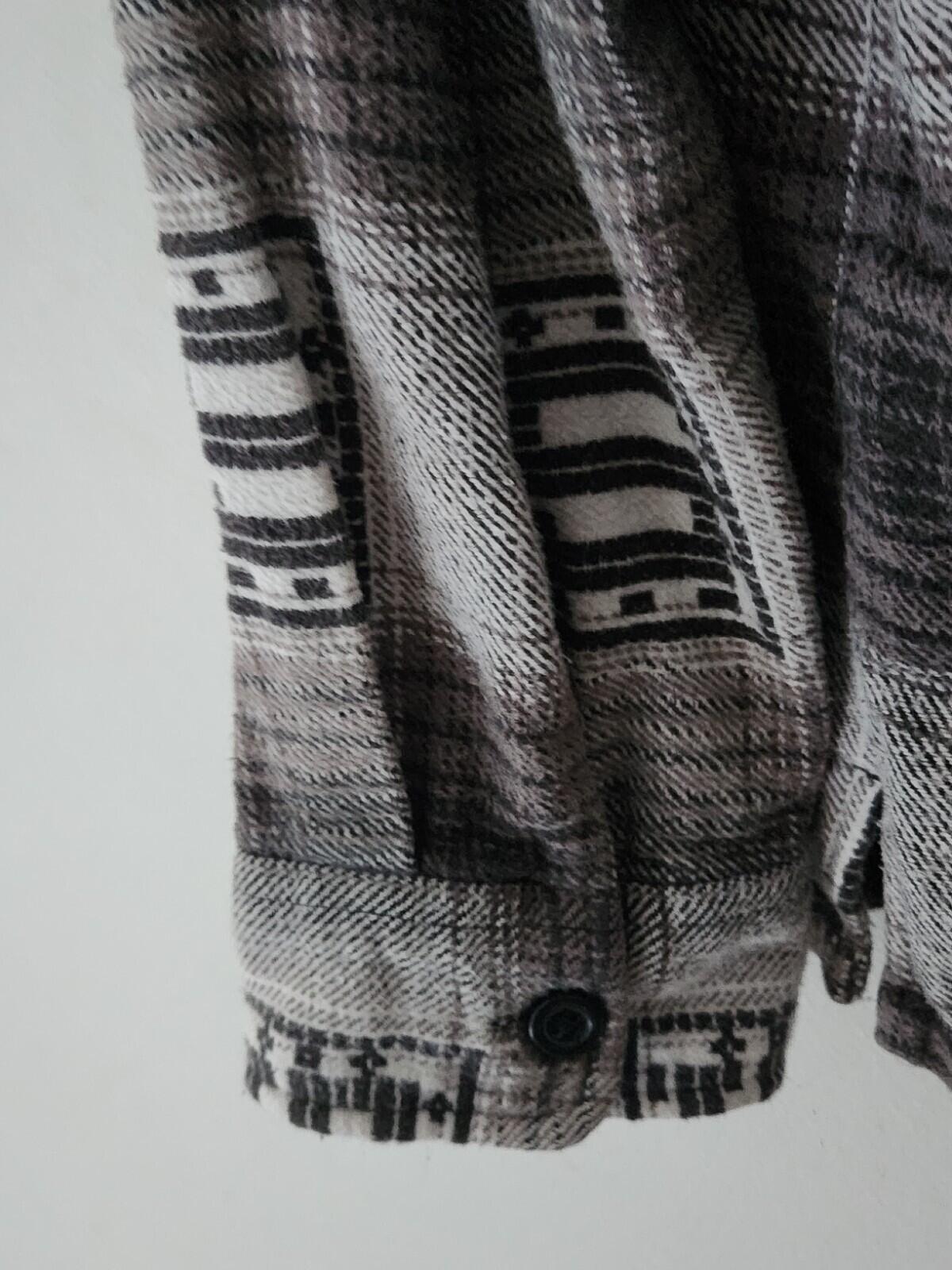 FW20 Supreme Hooded Shadow Plaid Hemd Schwarz Größe L