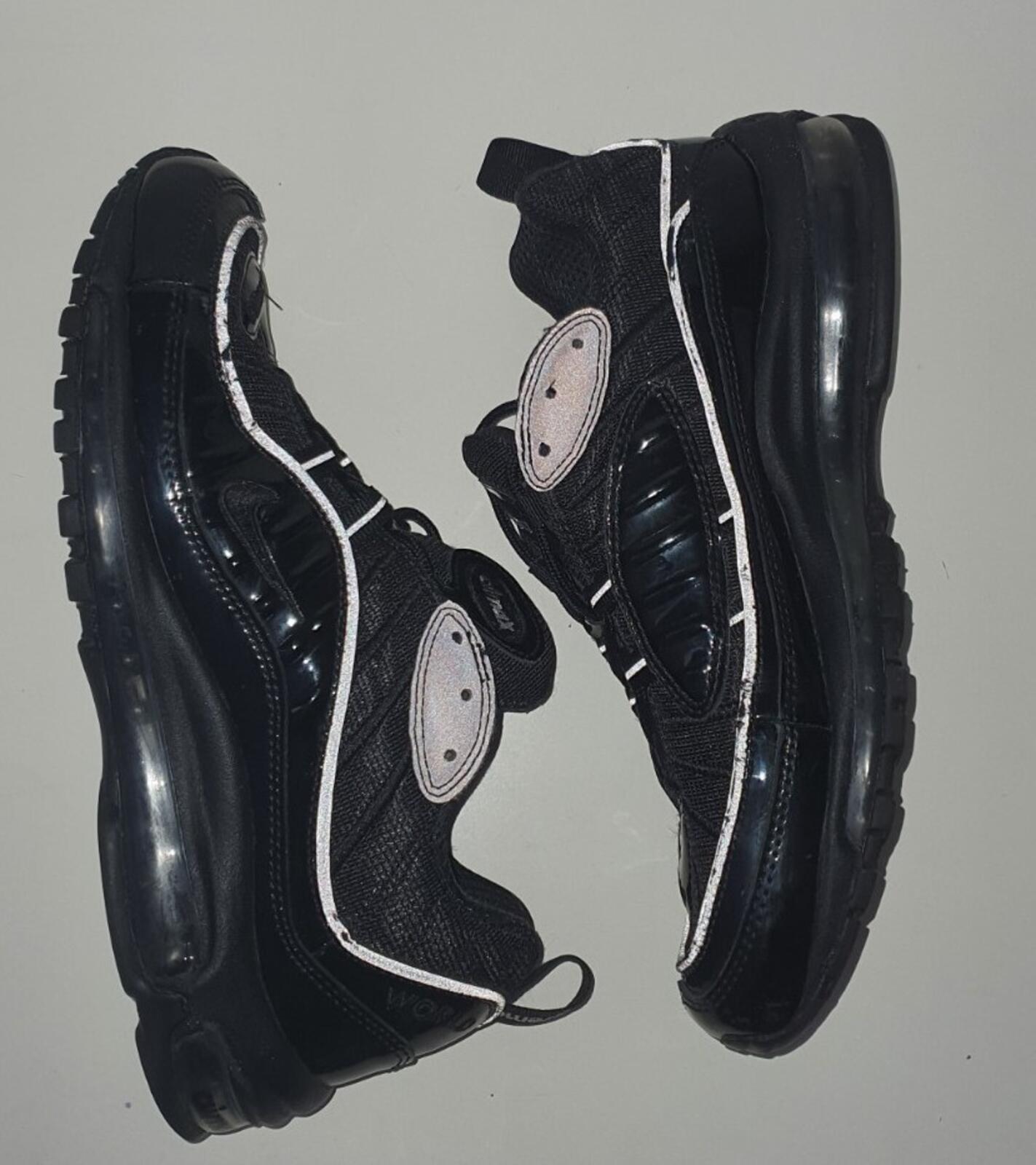 SS16 Supreme Nike Air Max 98 Black US 8.5 UK 7.5  EU 42 reflective lot Trainers