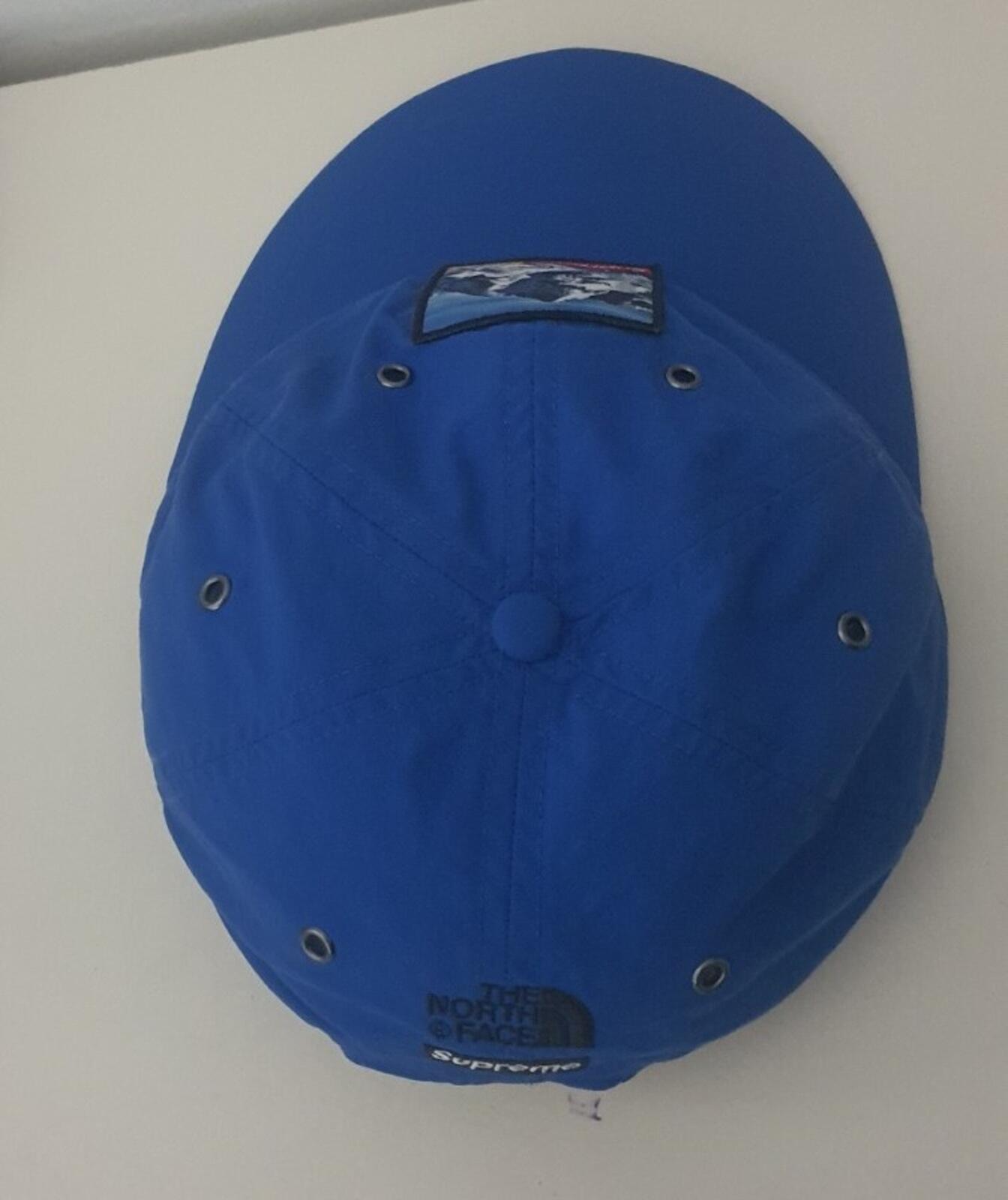 FW19 Supreme x THE NORTH FACE Mountain 6-Panel Hut Königliche Kappe Blau TNF