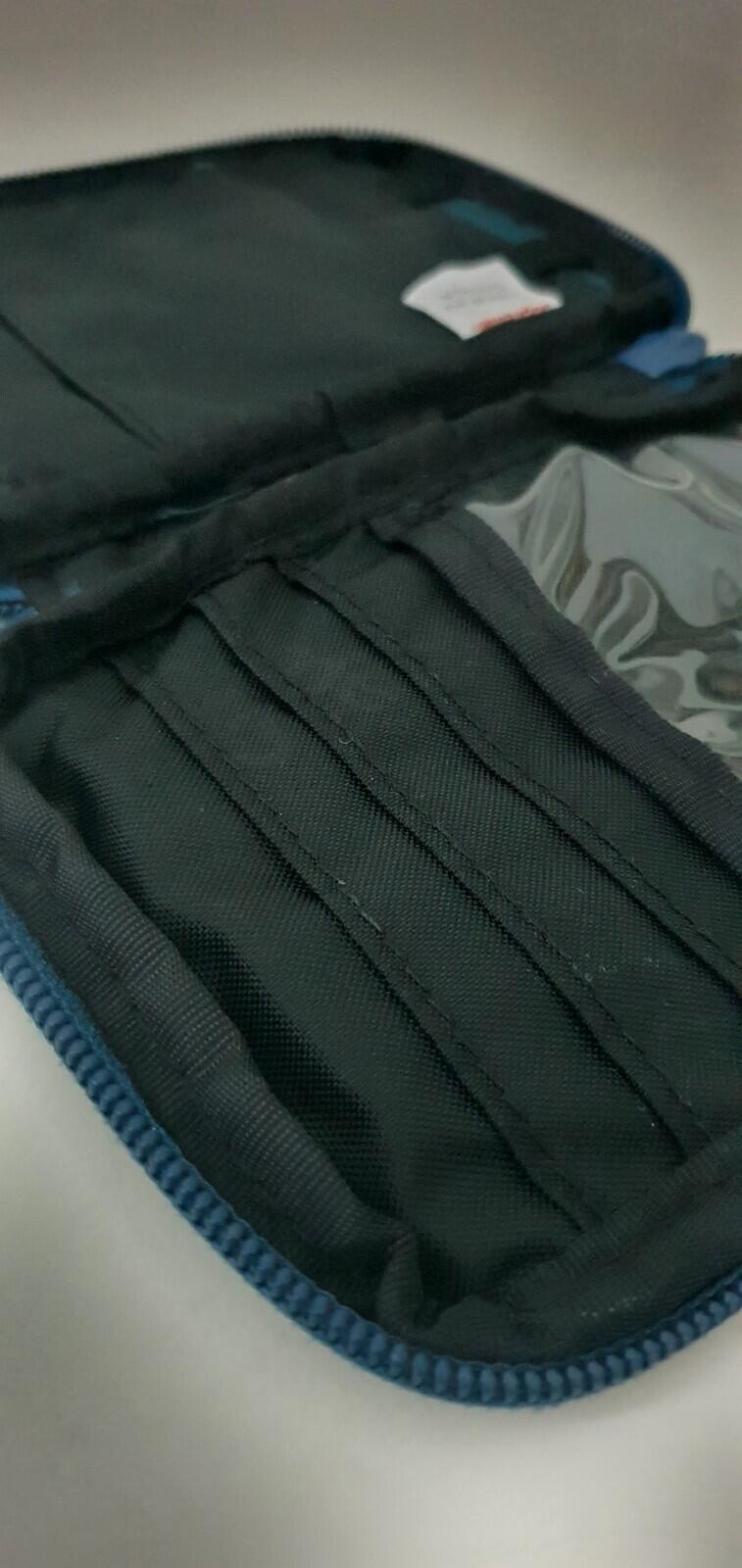 FW19 Supreme dark teal small zip pouch cordura nylon bag Water resistant wallet