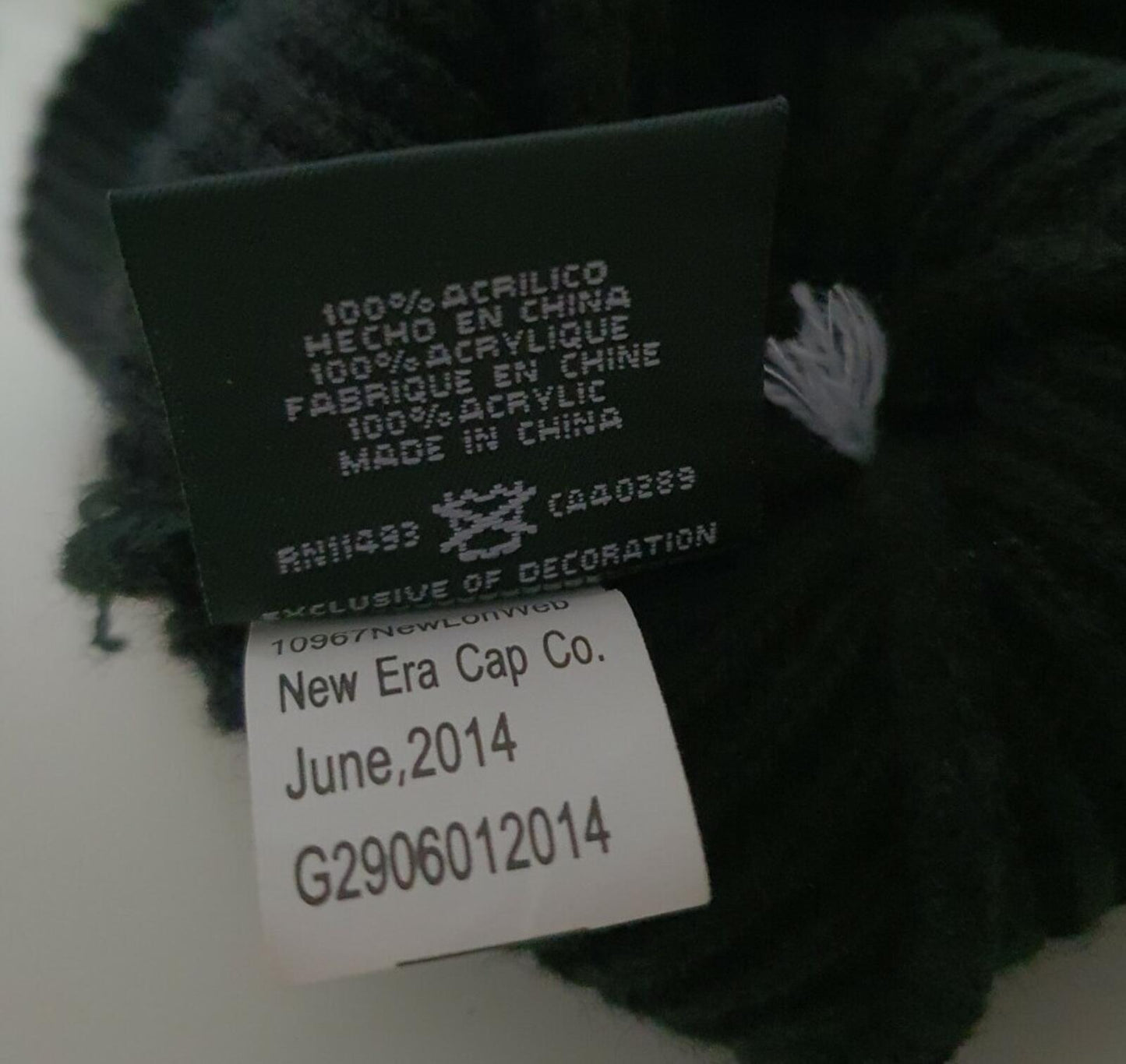 FW13 Supreme New Era schwarze Beanie Small Box Logo Sehr seltene Mütze