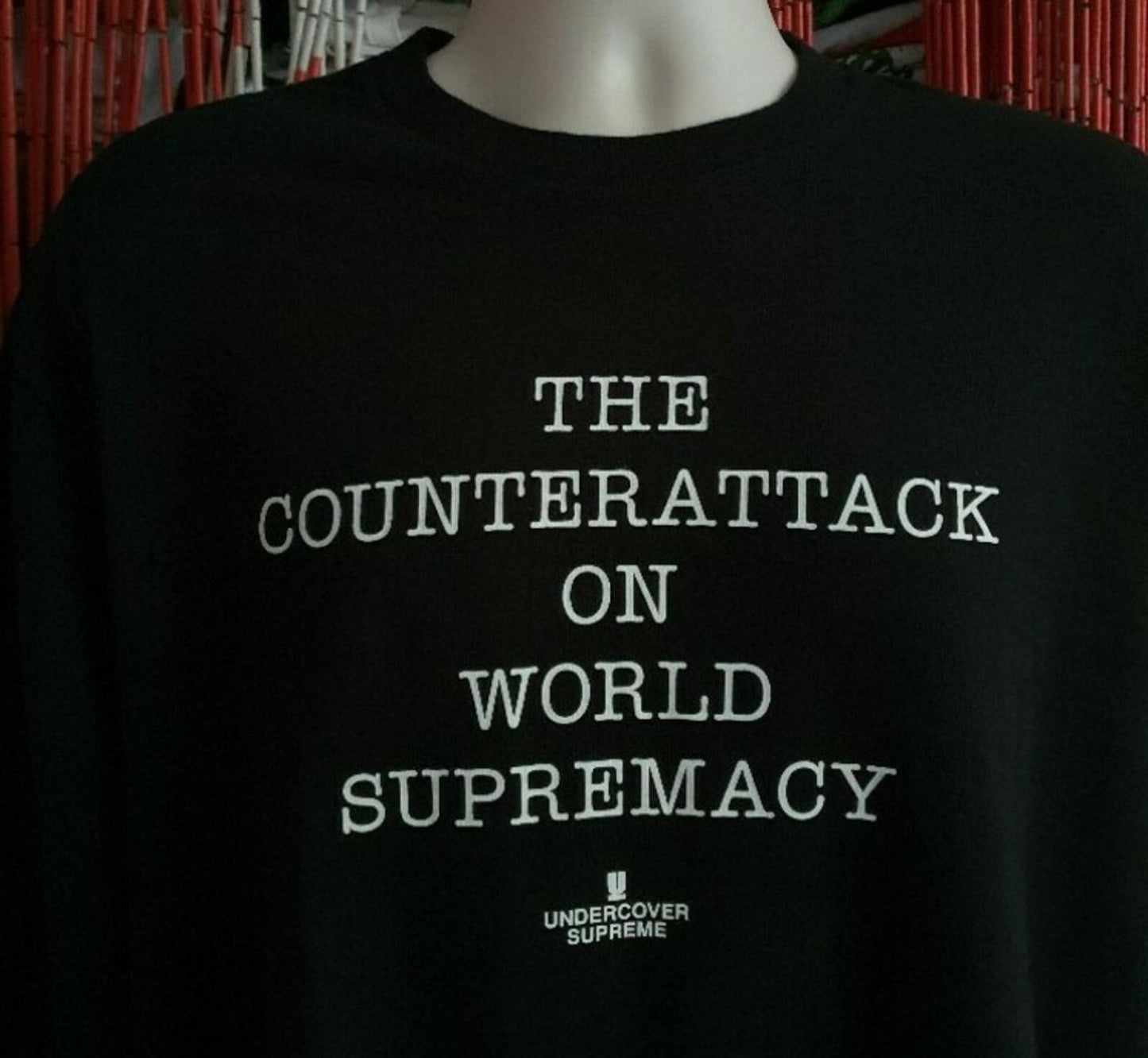SS18 Supreme x Undercover x Public Enemy Counterattack L/S Tee Black Size L