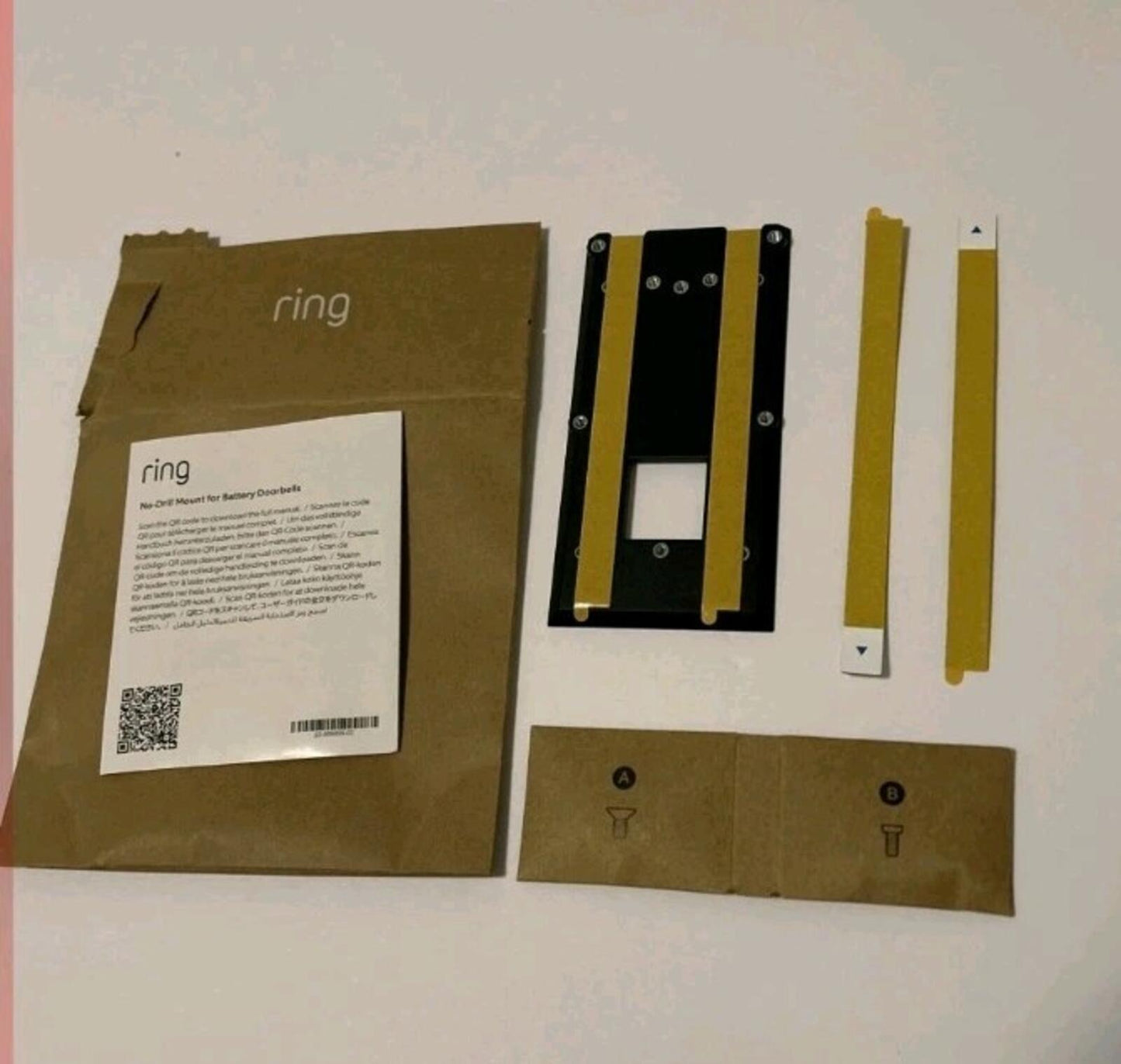 RING New No-Drill Mount for Battery Video Doorbells Accessory