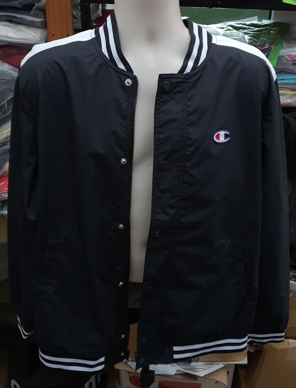SS14 Supreme x Champion Warm Up Jacket Black Size XL