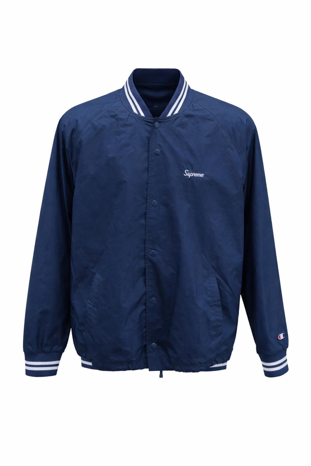 SS11 Supreme x Champion warm up coaches jacket size M medium navy Rare Vintage