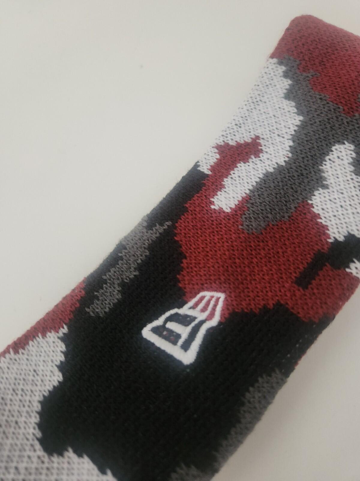 FW17 Supreme New Era Reflective Logo Headband Red Camo
