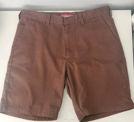 Pantalones cortos de trabajo Supreme SS19 talla 34, color café