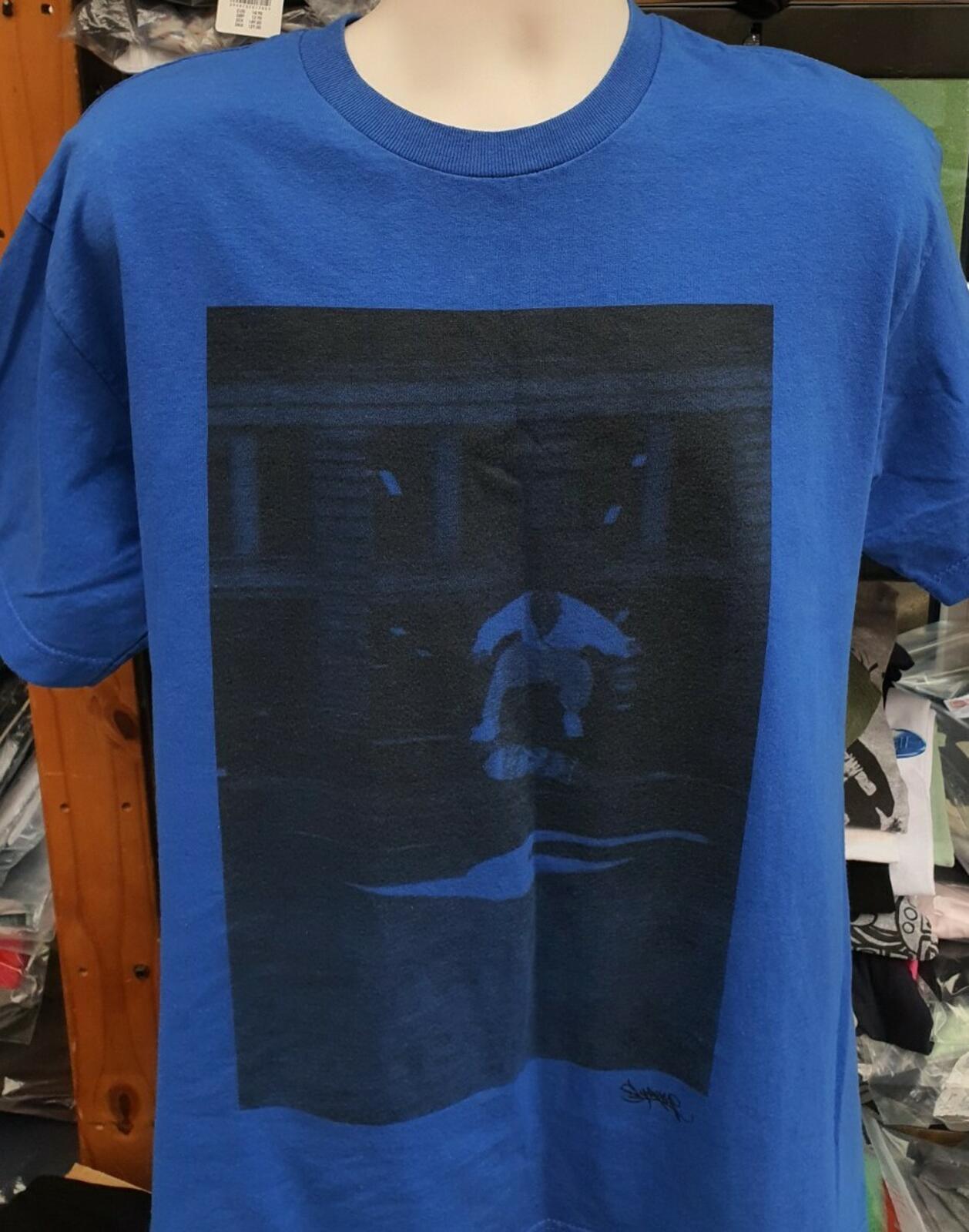 FW09 Supreme x Ari Marcopoulos Lafayette Tee Blue Size L